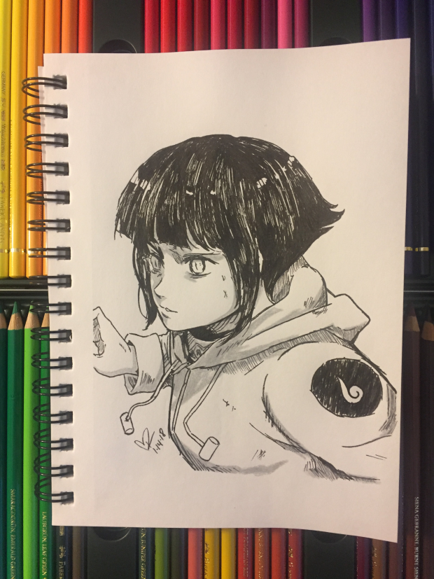 Hinata Hyuga Fanart from Naruto Shippuden Anime